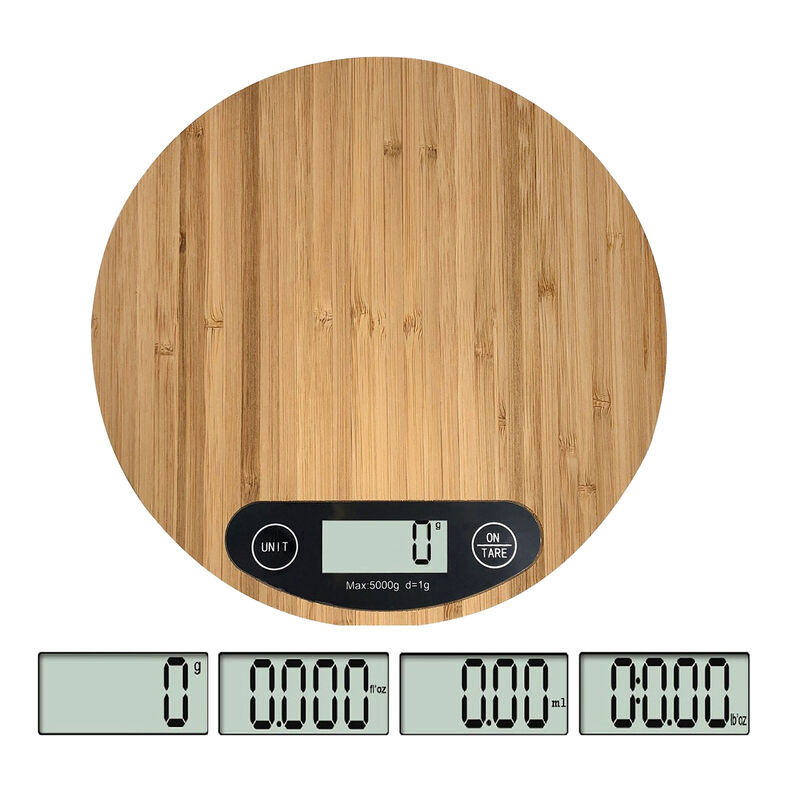 Bascula de Cocina Digital 5 Kg Ommega Bambu image number null