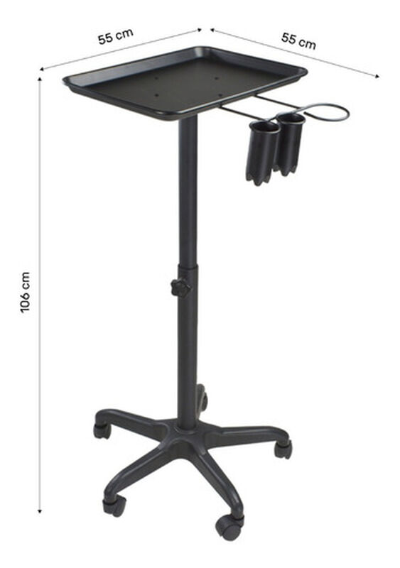 Mesa Carrito Auxiliar Est&eacute;tica con Soportes Lat... image number null