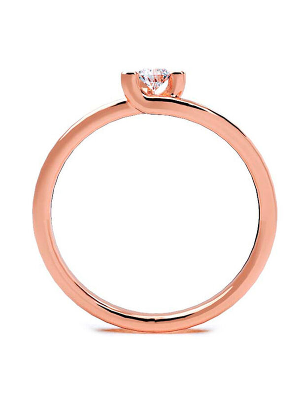 Anillo de Compromiso de 10K con Circonia Talla ... image number null