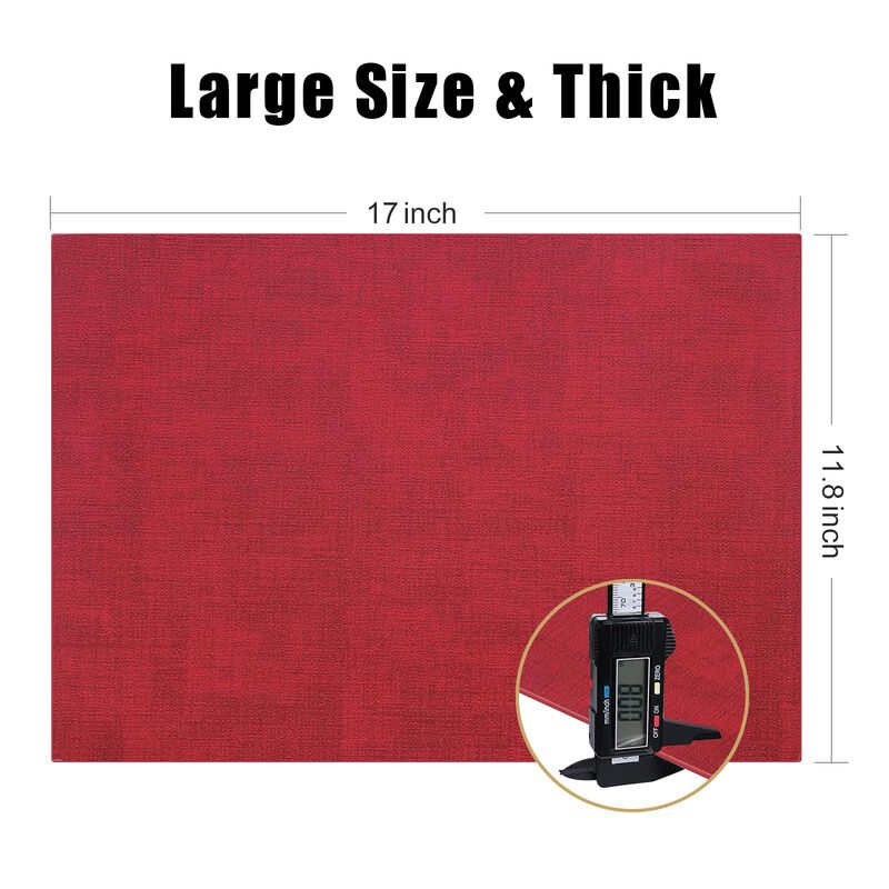 Mantel Individual Homaxy 43 &times; 30 cm Rojo, Juego... image number null