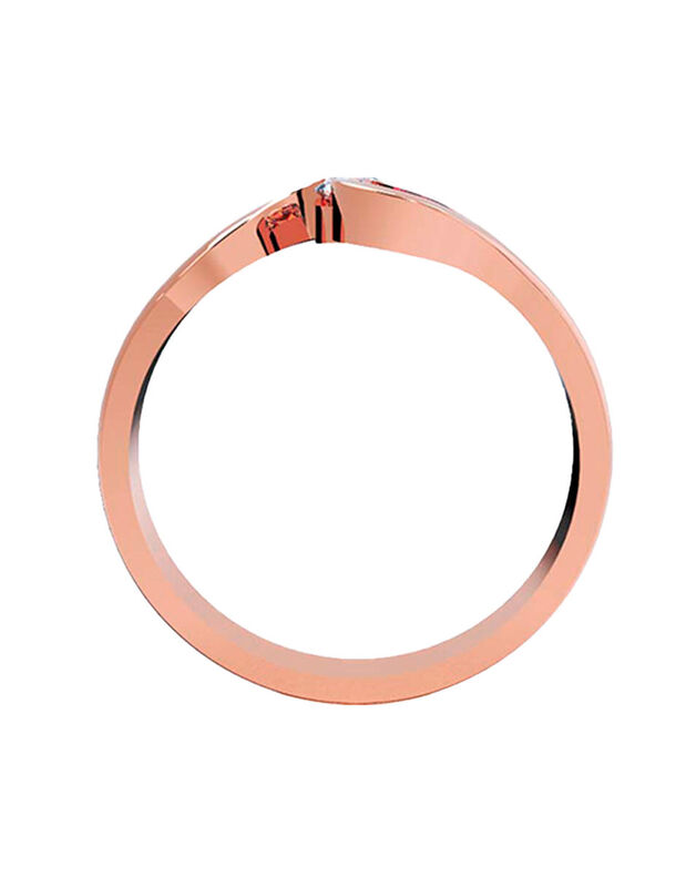 Anillo de Compromiso de 14K con Diamante de Lab... image number null