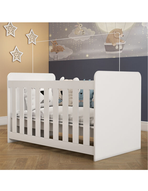 Cuna Cama Convertible 4 En 1 Blanca Multifuncio... image number null