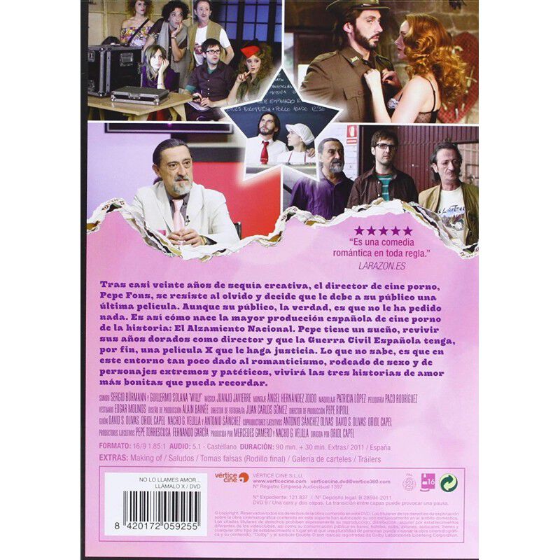 No Lo Llames Amor... Ll&aacute;malo X [dvd] (2011) image number null