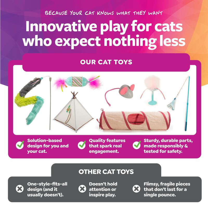 Juguete Para Gato Smartykat Loopy Lion Con Hier... image number null