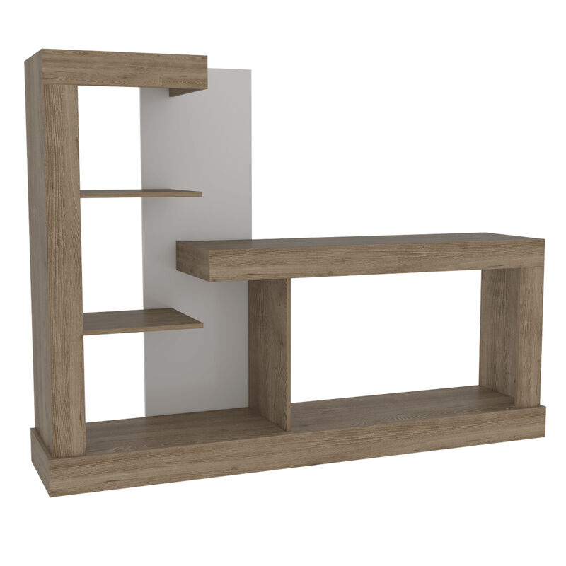 Mesa Para Tv Samir Miel y Blanco con Espacio Pa... image number null