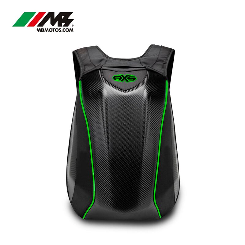 Mochila Axs Rigida Para Motociclista Verde image number null