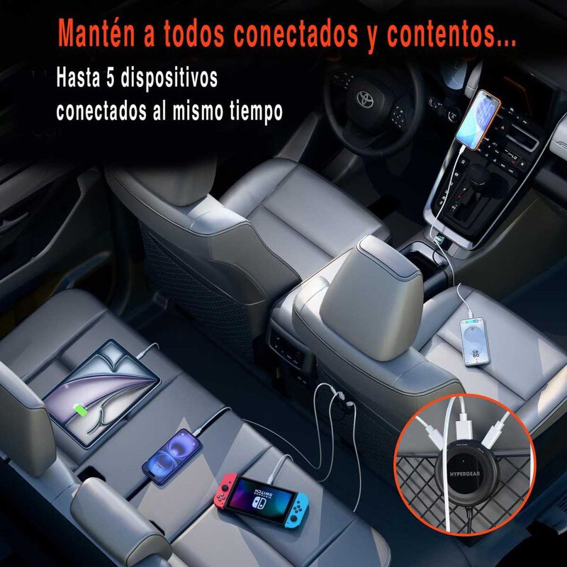 Cargador Auto Plug In Hypergear 98w Extension C... image number null