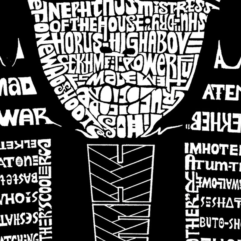 Camiseta Word Art Para Hombre - Rey Tut - Negro image number null