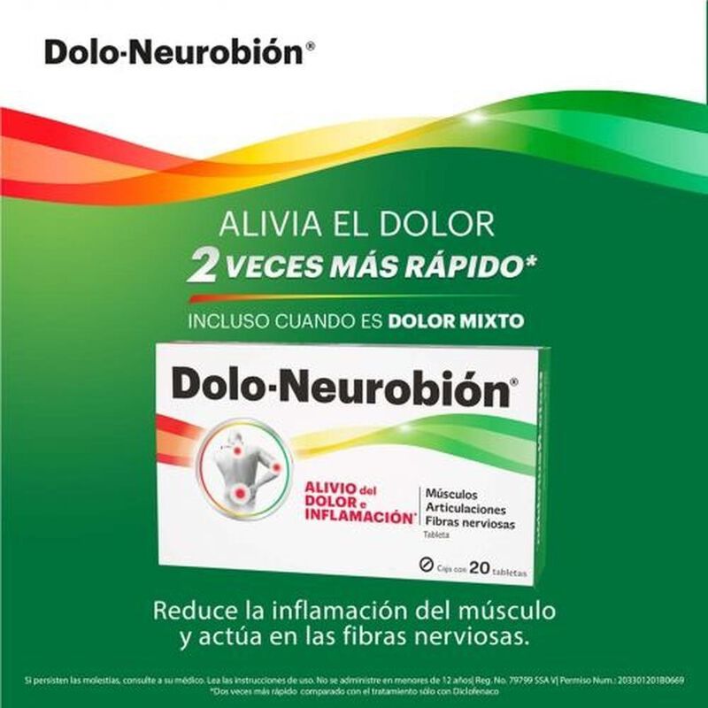 Dolo Neurobion Caja Con 20 Tabletas image number null