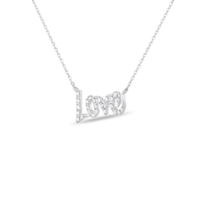 Gargantilla (love) De Oro Blanco 14k 45.5cm Apr... image number null