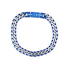 Pulsera De Acero En Color Azul Para Caballero