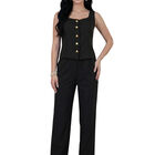 Conjunto Mujer 2 Piezas Conj-0177 Lila Elegante Pantal&oacute;n y Chaleco Formal
