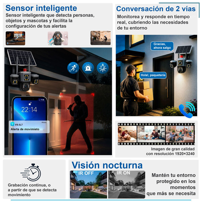 Video C&aacute;mara De Seguridad Vak Para Exterior Vs-... image number null