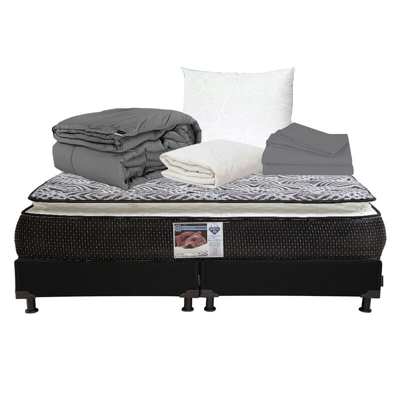 Colch&oacute;n Queen Size Spring Air Omega + Almohada ... image number null