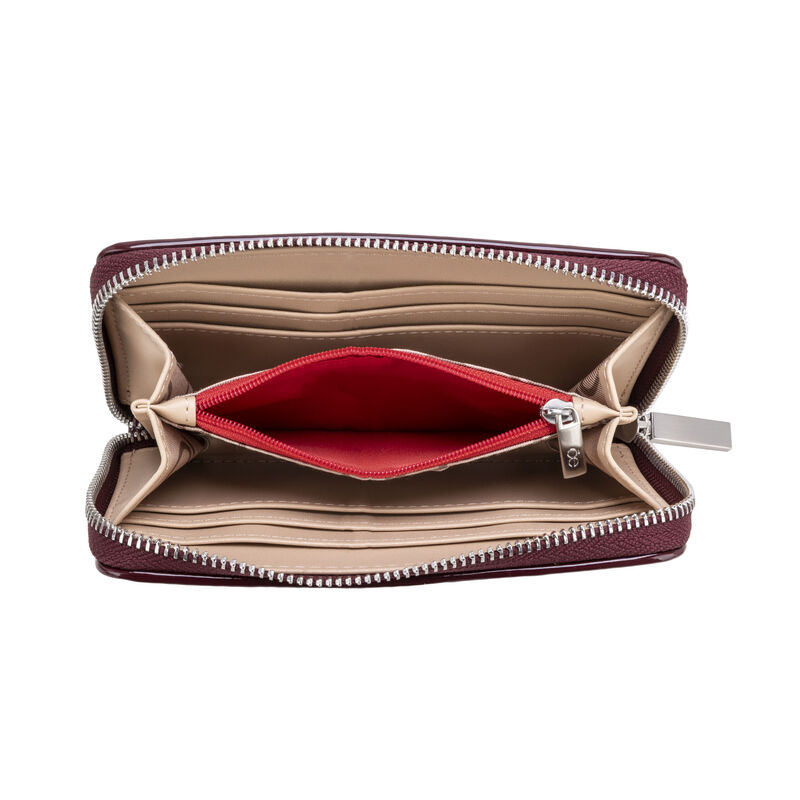 Cartera Cierre Sencillo Mediana Look Glossy Col... image number null