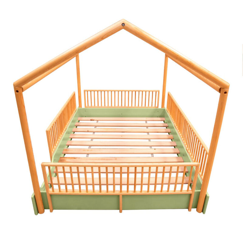 Matrimonial - Cama Casa Montessori de Madera Du... image number null