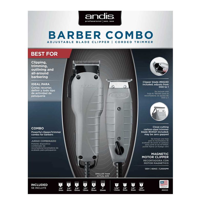 Andis Barber Combo Cortadora Y Recortadora Prof... image number null