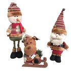 Kit Adornos Navideños Muñeco De Nieve, Santa Y Reno