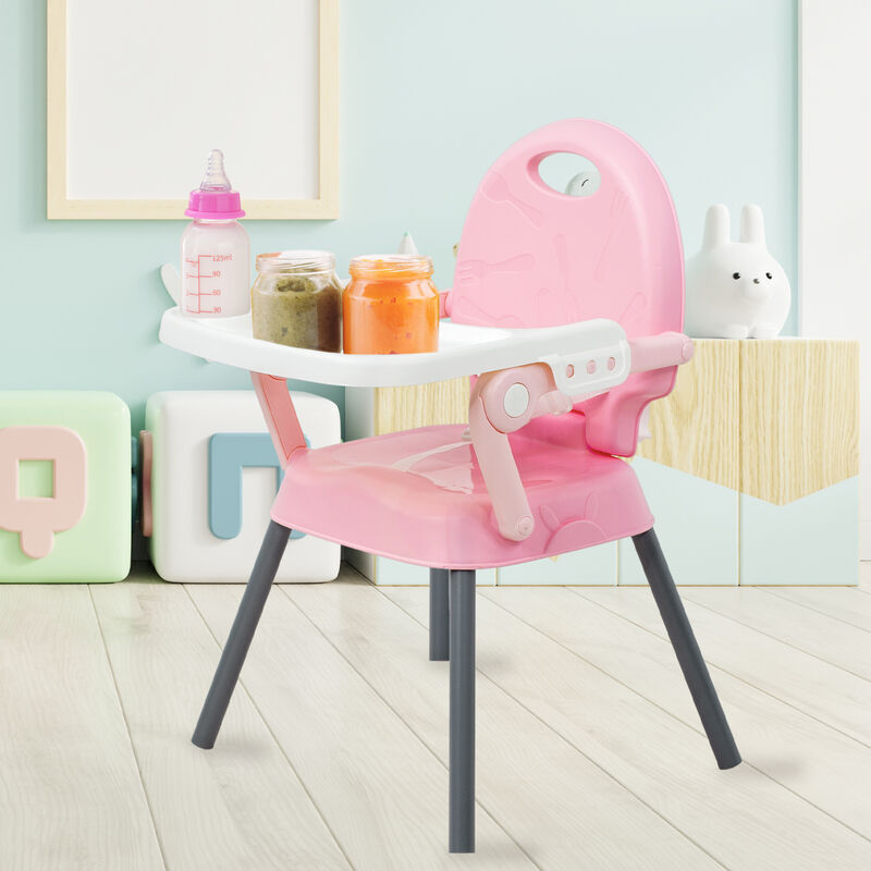 Silla Periquera Alta Bebe Plegable 3 En 1 Bande... image number null