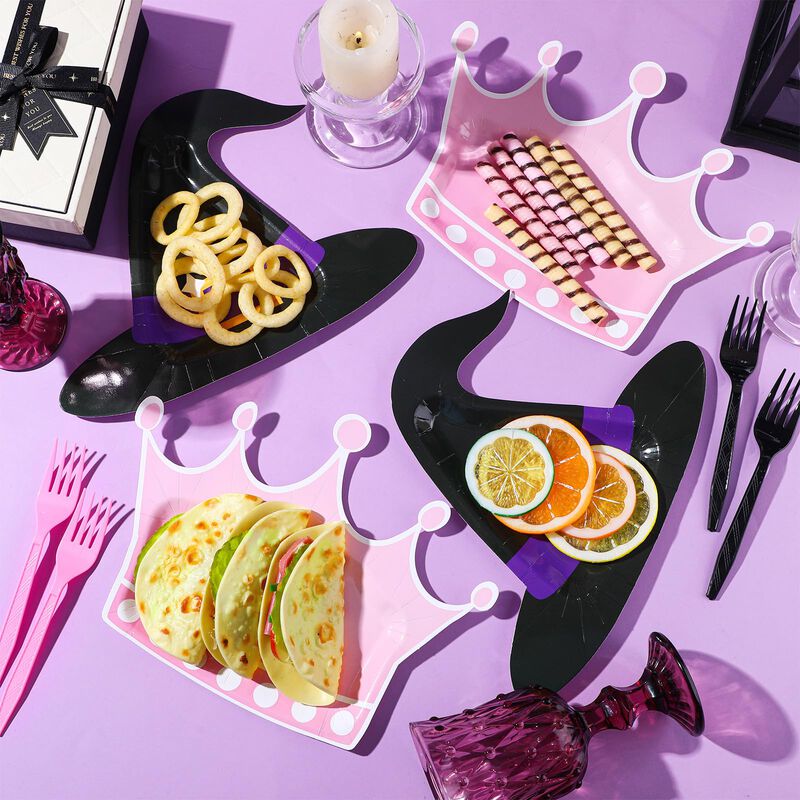 Platos De Papel Zhehao 25 cm Bruja/princesa &ndash; P... image number null