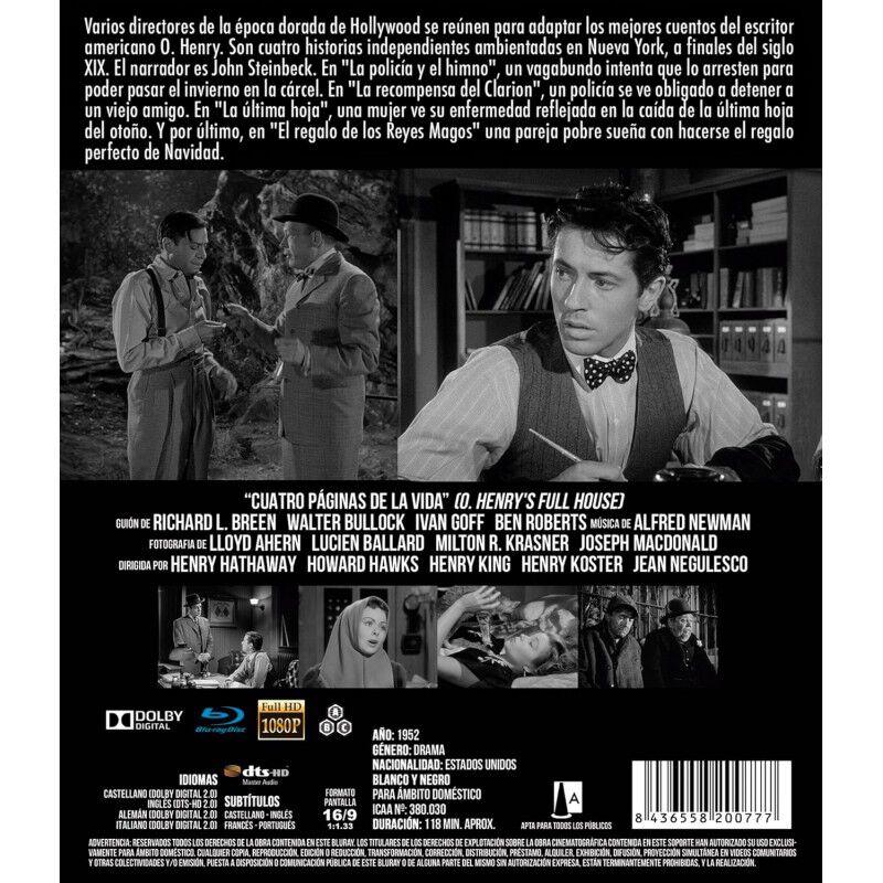 Cuatro P&aacute;ginas De La Vida [blu-ray] (1952) O. H... image number null