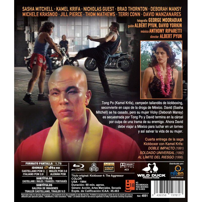 Kickboxer 4: El Agresor [blu-ray] (1994) Kickbo... image number null