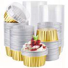 Vasitos Para Muffins Eusoar 200 Uds 125 ml Con Tapas Doradas