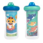 Sippy Cup The First Years Pinkfong Baby Shark, 270 Ml, Paquete De 2