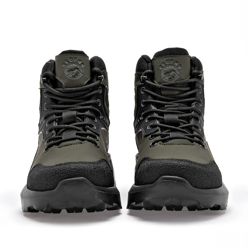 Eeder'S bota industrial para hombre olivo negro... image number null