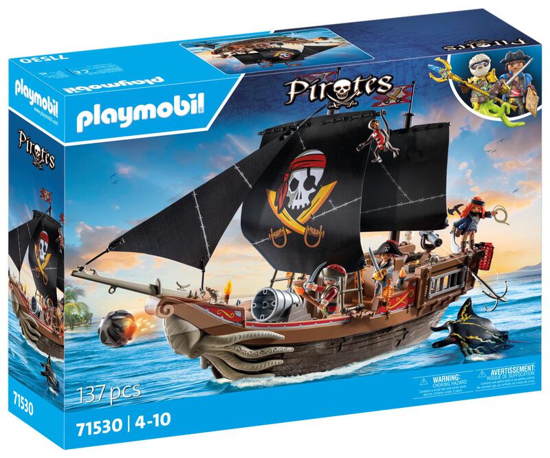 Barco Pirata Grande Toy Playmobil Pirates Con A... image number null