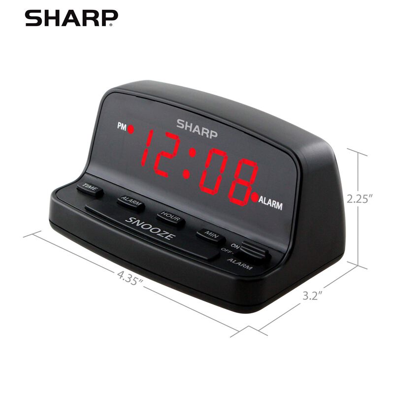 Reloj Despertador Digital Sharp Con Controles T... image number null