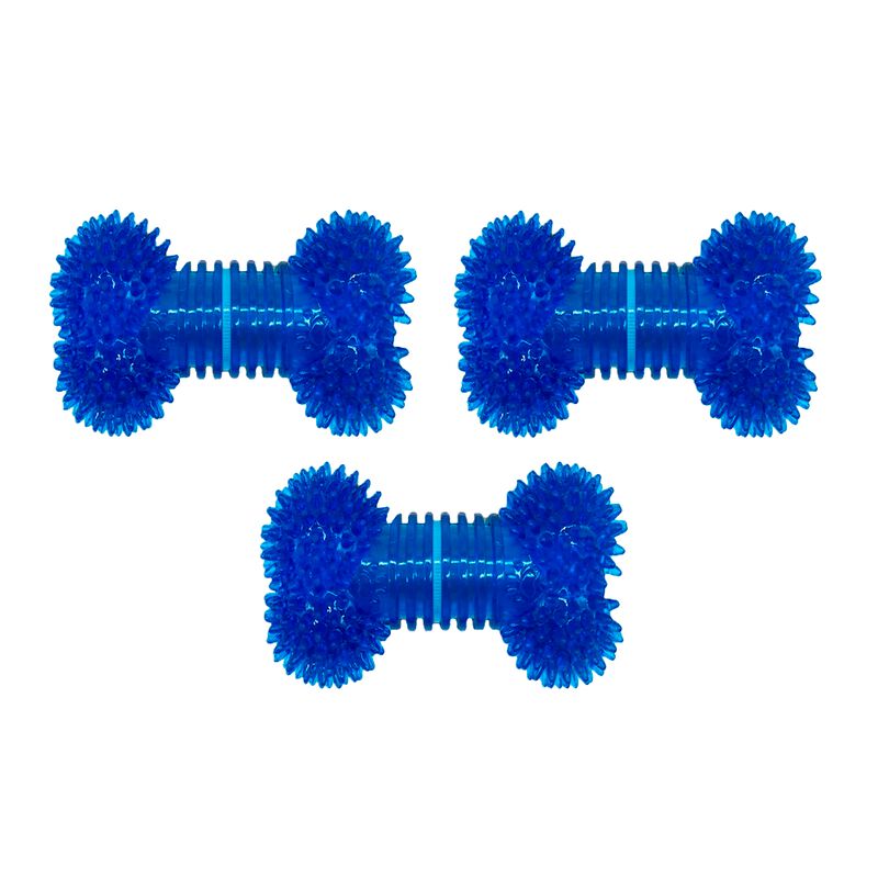 Juguete Para Perro Hueso Chill&oacute;n Azul Vinil Erg... image number null