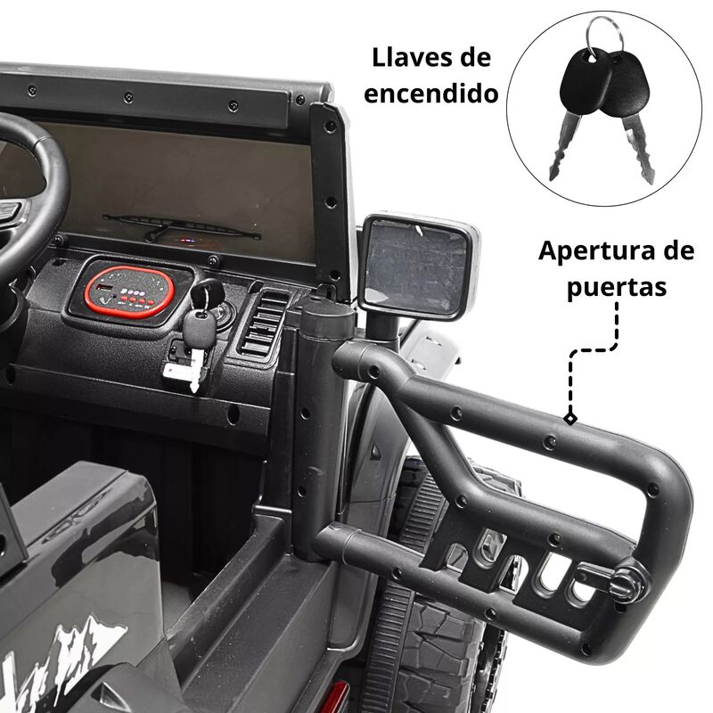 Montable El&eacute;ctrico Camioneta 4x4 Para Ni&ntilde;os Blu... image number null