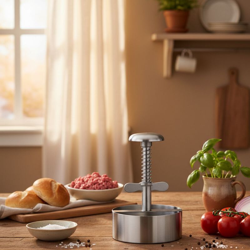 Molde para Hamburguesas de Acero Inoxidable 304... image number null