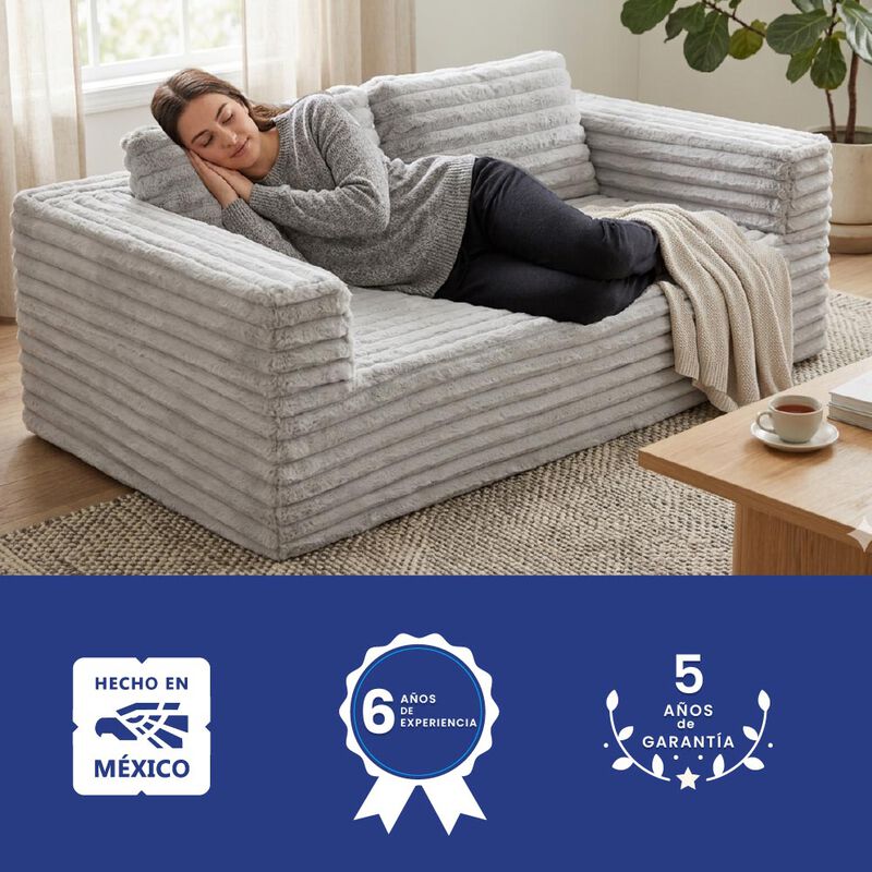 Sof&aacute; en Caja Dormimundo Love Seat Gris image number null