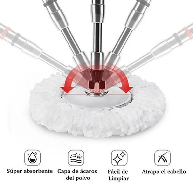 Repuestos Brandtrendy 3 Mops de microfibra para... image number null