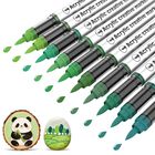 Set De Marcadores De Pintura Acr&iacute;licos Borrence 10 Colores Con Punta De Pincel