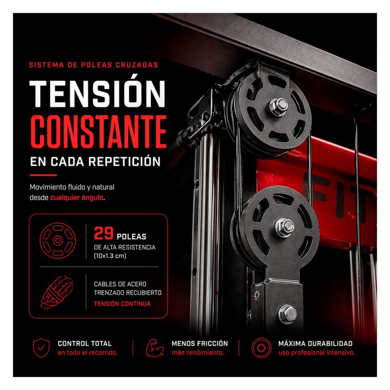 Jaula Smith Multiestaci&oacute;n 400 Kg Power Rack Cro... image number null