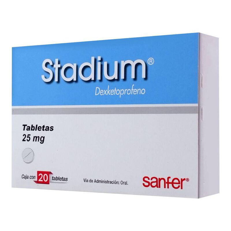 Stadium Tab 25Mg Con 20 25mg caja con 20 tablet... image number null