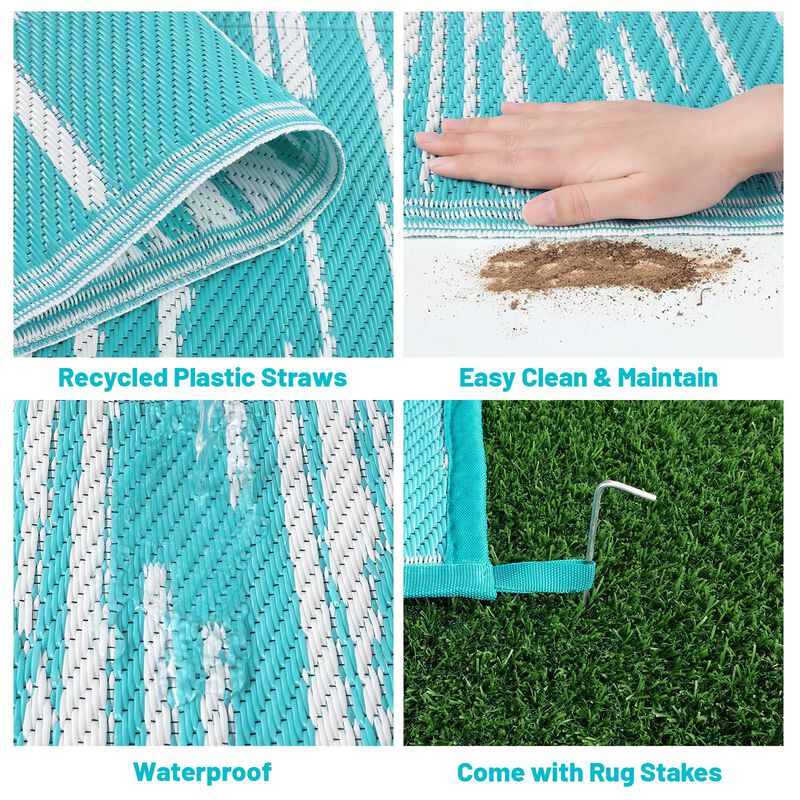 Alfombra Exterior Hebe Impermeable 6' X 9' (183... image number null