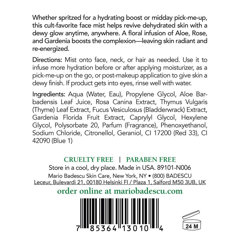 Spray Facial Mario Badescu Aloe, Agua De Rosas,... image number null