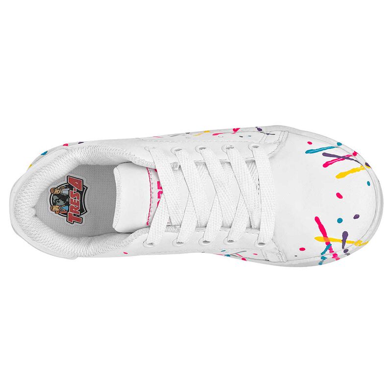 Tres-A Tenis urbano para niña blanco multicolor image number null