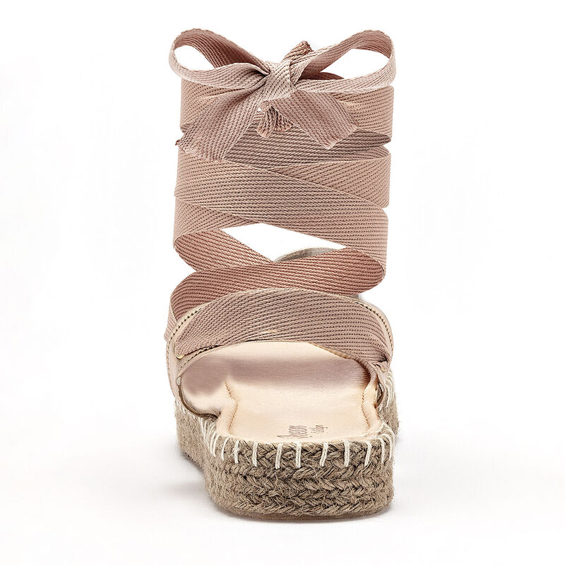 Queen sandalia tipo alpargata para mujer dorado... image number null