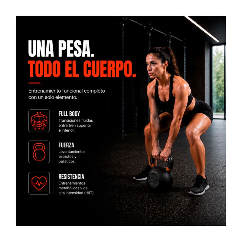 Pesa Rusa Kettlebell 61 Lb Hierro Fundido Cross... image number null