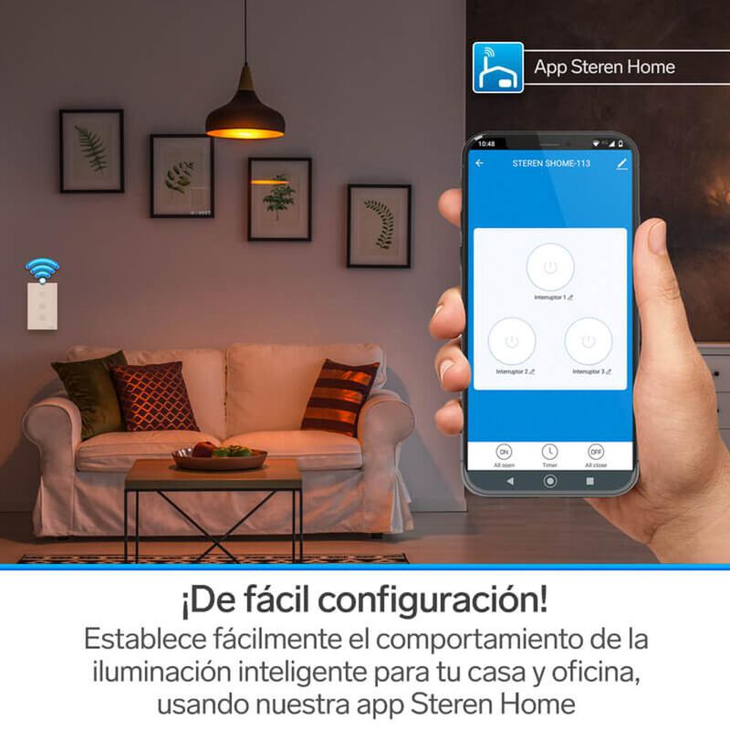 Apagador Touch Wi-fi, Triple | Shome-113 image number null