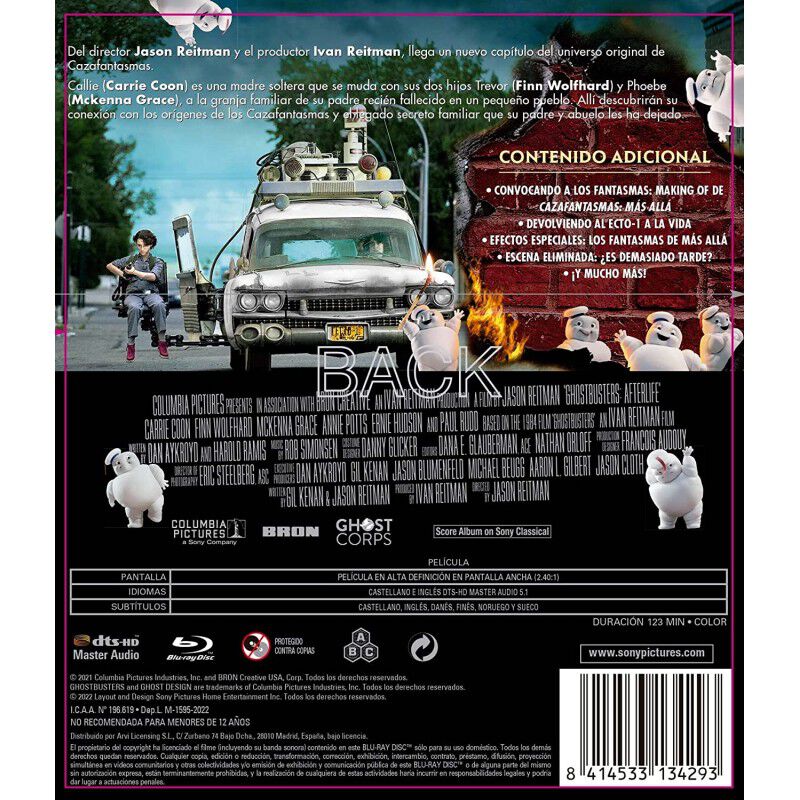 Cazafantasmas: M&aacute;s All&aacute; (blu-ray) [blu-ray] image number null