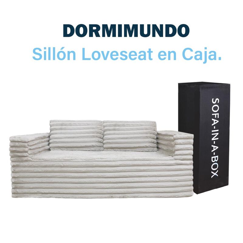 Sof&aacute; en Caja Dormimundo Love Seat Gris image number null