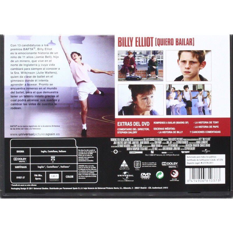 Billy Elliot: Ed.horizontal (dvd) image number null