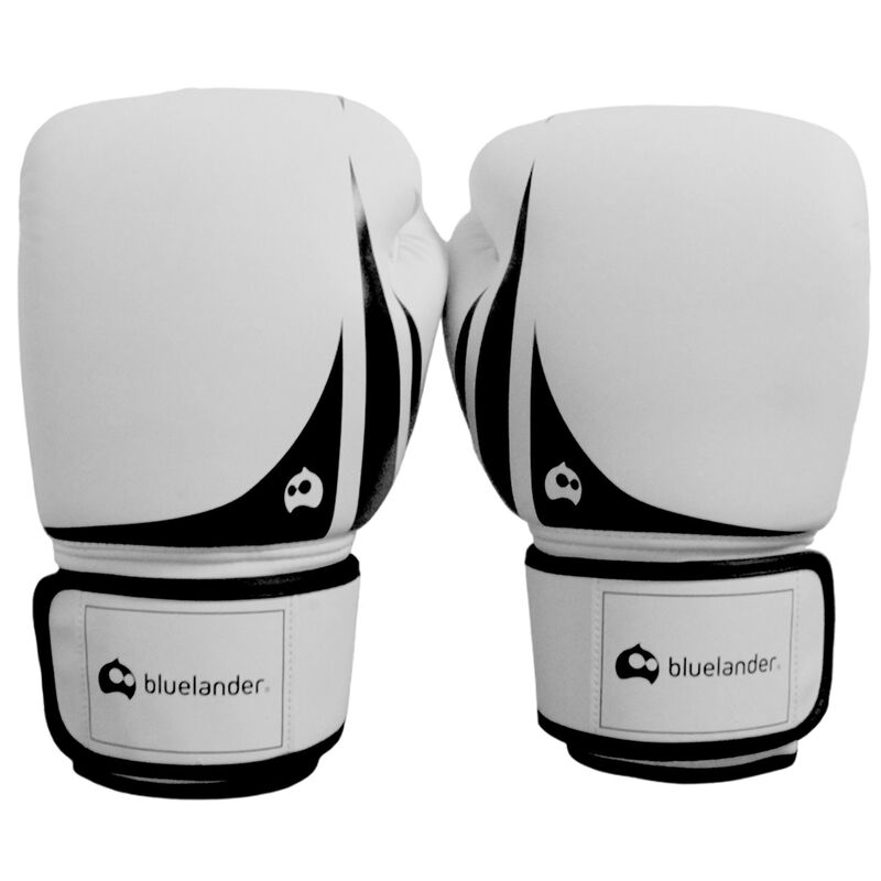 Guantes de Box 16 oz Blanco con Negro + Protect... image number null