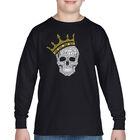 Camiseta De Manga Larga Word Art Para Ni&ntilde;o - Brooklyn Crown - Negro